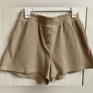 Super Cozy Cream Knit sleepy shorts